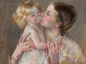 Mary Cassatt A Kiss For Baby Ann By Mary Cassatt