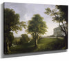 Jeremiah Hodges Mulcahy 14" x 11" / Stretched Canvas Wrap A Landscape With Curragh Chase County Limerick By Jeremiah Hodges Mulcahy