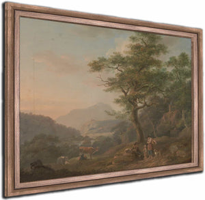 A Landscape With Figures By Nicholas Pocock