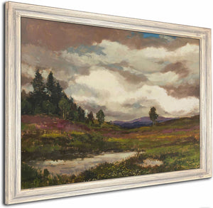 A Landscape With Heathland By Gustav Macoun