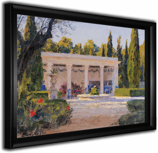 A Loggia In The Ben Negro Park In Bizerte By Alexandre Roubtzoff