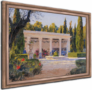 A Loggia In The Ben Negro Park In Bizerte By Alexandre Roubtzoff