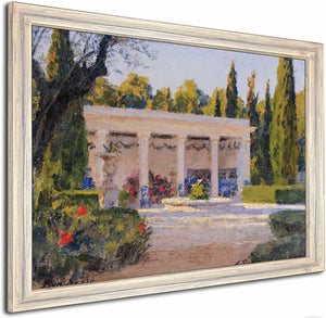 A Loggia In The Ben Negro Park In Bizerte By Alexandre Roubtzoff