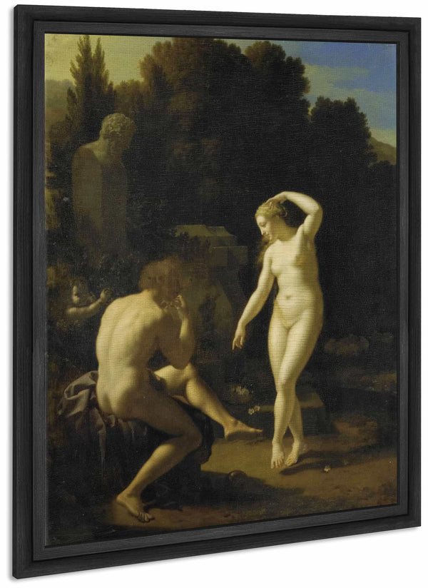 A Nymph Dancing To A Shepherds Flute By Adriaen Van Der Werff