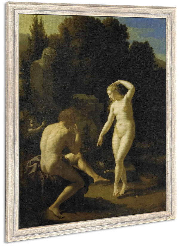 A Nymph Dancing To A Shepherds Flute By Adriaen Van Der Werff