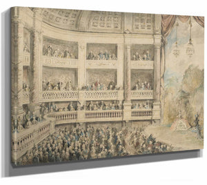 A Performance At A Theater By Charles Nicolas Cochin