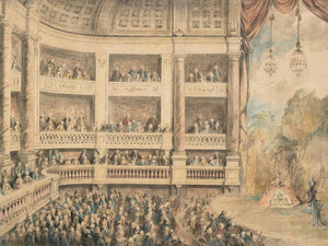 Charles Nicolas Cochin A Performance At A Theater By Charles Nicolas Cochin