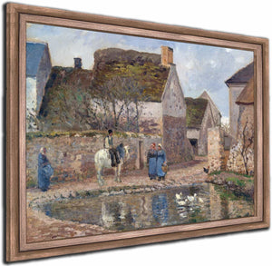 A Pond In Ennery By Camille Pissarro