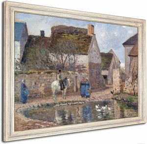 A Pond In Ennery By Camille Pissarro