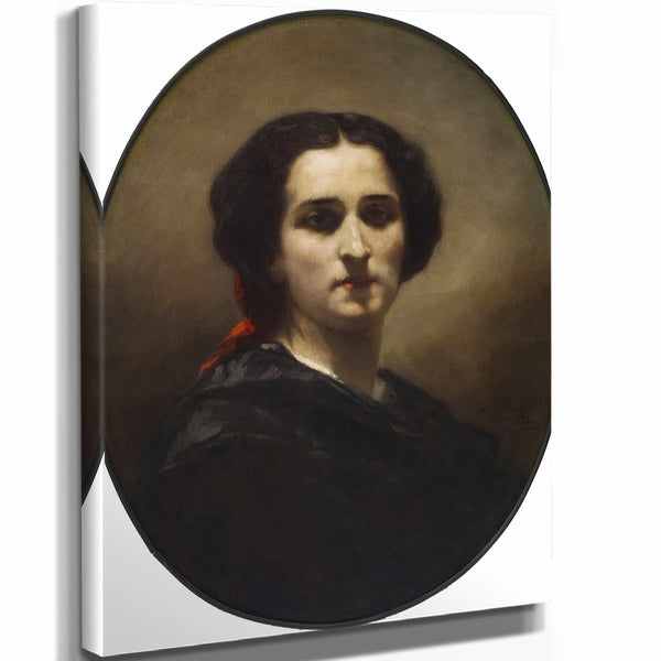 Charles Louis Muller 11" x 14" / Stretched Canvas Wrap A Portrait By Charles Louis Muller