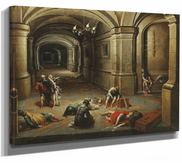 A Prison Interior With The Liberation Of Saint Peter By Hendrick Van Steenwijck The Younger