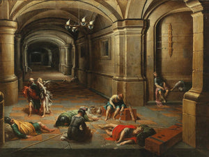 Hendrick Van Steenwijck The Younger A Prison Interior With The Liberation Of Saint Peter By Hendrick Van Steenwijck The Younger