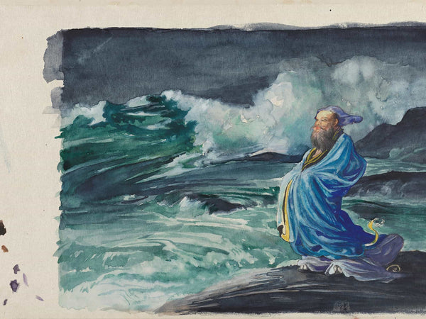 John La Farge A Rishi Stirring Up A Storm By John La Farge