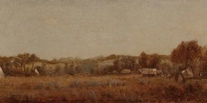 Sanford Robinson Gifford A Sketch At The Camp On The La Bonte Wyoming Territory By Sanford Robinson Gifford