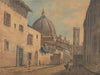 William Marlow A Street In Florence With The Duomo And Campanile In The Background By William Marlow