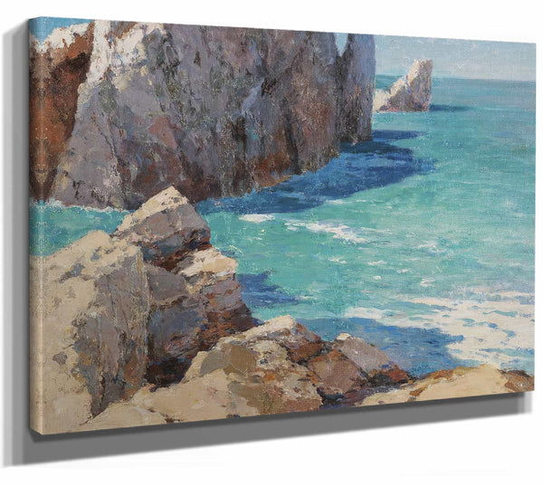 A Summer Day On A Rocky Coast By Alexei Vasilievich Hanzen