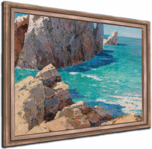 A Summer Day On A Rocky Coast By Alexei Vasilievich Hanzen