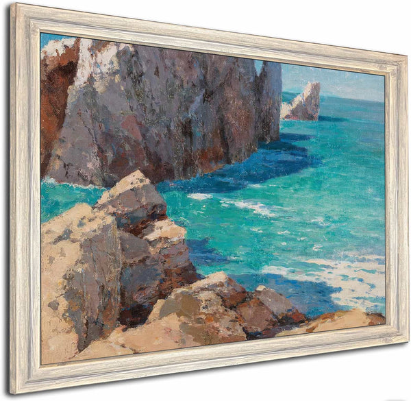 A Summer Day On A Rocky Coast By Alexei Vasilievich Hanzen