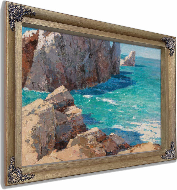 A Summer Day On A Rocky Coast By Alexei Vasilievich Hanzen