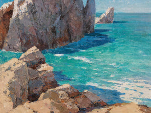 Alexei Vasilievich Hanzen A Summer Day On A Rocky Coast By Alexei Vasilievich Hanzen