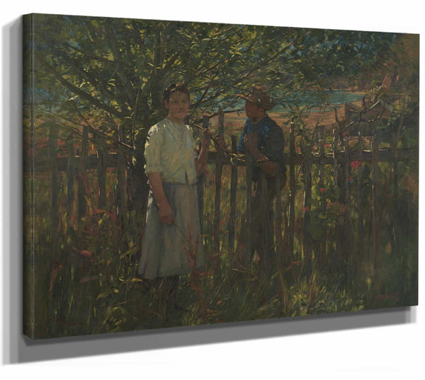 James Nairn 14" x 11" / Stretched Canvas Wrap A Summer Idyll By James Nairn