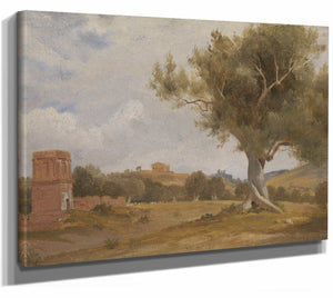 A View At Girgenti In Sicily With The Temple Of Concord And Juno By Charles Lock Eastlake