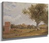 Charles Lock Eastlake 14" x 11" / Stretched Canvas Wrap A View At Girgenti In Sicily With The Temple Of Concord And Juno By Charles Lock Eastlake
