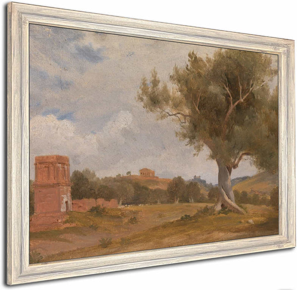 A View At Girgenti In Sicily With The Temple Of Concord And Juno By Charles Lock Eastlake