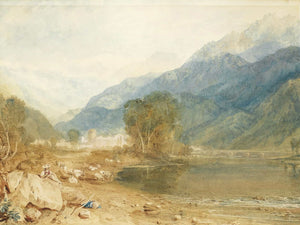 Joseph Mallord William Turner A View From The Castle Of St Michael Bonneville Savoy From The Banks Of The Arve River By Joseph Mallord William Turner