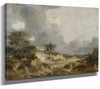 Thomas Gainsborough 14" x 11" / Stretched Canvas Wrap A View In Suffolk By Thomas Gainsborough