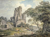 Michael Angelo Rooker A View Of A Ruined Castle By Michael Angelo Rooker