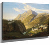 Emil Ludwig Lohr 14" x 11" / Stretched Canvas Wrap A View Of Bad Gastein By Emil Ludwig Lohr