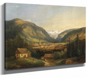 A View Of Bad Ischl By Ferdinand Lepie