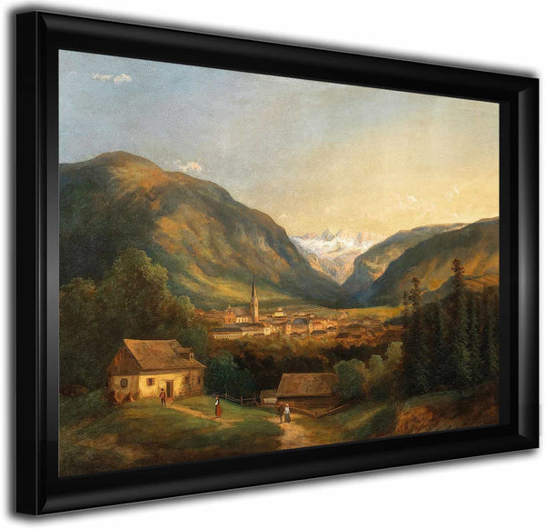 A View Of Bad Ischl By Ferdinand Lepie