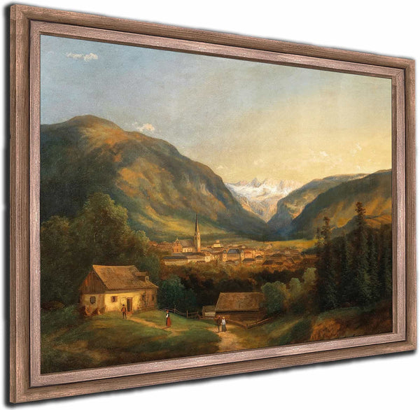 A View Of Bad Ischl By Ferdinand Lepie