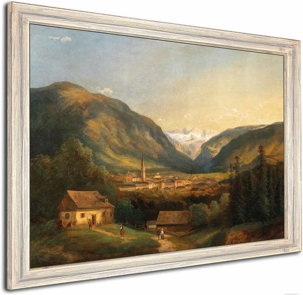 A View Of Bad Ischl By Ferdinand Lepie