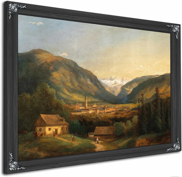 A View Of Bad Ischl By Ferdinand Lepie