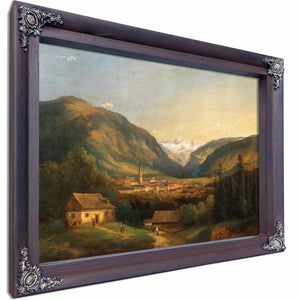 A View Of Bad Ischl By Ferdinand Lepie