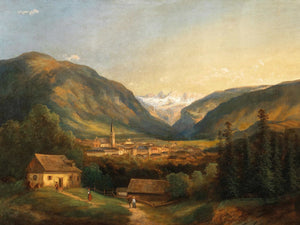 Ferdinand Lepie A View Of Bad Ischl By Ferdinand Lepie