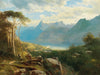 Leopold Heinrich Voscher A View Of Lake Lucerne And The Bernese Highlands By Leopold Heinrich Voscher