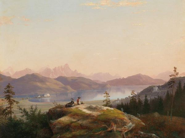 Marko Pernhart A View Of Lake Worthersee With Maria Loretto And Freyenthurn Castle By Marko Pernhart