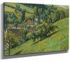 Emile Bernard 14" x 11" / Stretched Canvas Wrap A View Of Molosmes By Emile Bernard