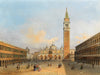 Carlo Grubacs A View Of St Mark’s Square And The Campanile By Carlo Grubacs