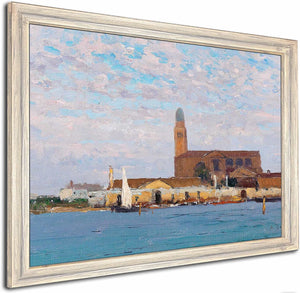 A View Of The Cathedral In Chioggia By Alfred Zoff 1