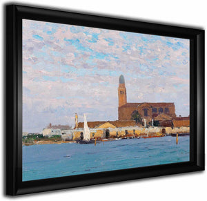 A View Of The Cathedral In Chioggia By Alfred Zoff