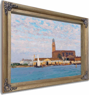 A View Of The Cathedral In Chioggia By Alfred Zoff