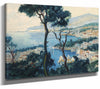 Otto Hamel 14" x 11" / Stretched Canvas Wrap A View Of The Coast Of Sorrento By Otto Hamel