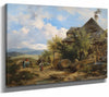 Dominik Schuhfried 14" x 11" / Stretched Canvas Wrap A View Of The Countryside By Dominik Schuhfried