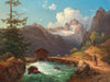 Edmund Mahlknecht A View Of The Dachstein Massif By Edmund Mahlknecht