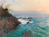 Alfred Zoff A View Of The Nervi Coast By Alfred Zoff